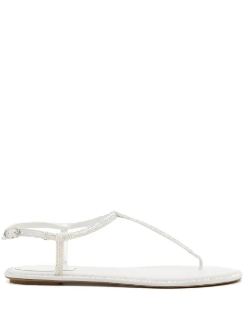 René Caovilla Diana leather open-toe sandals