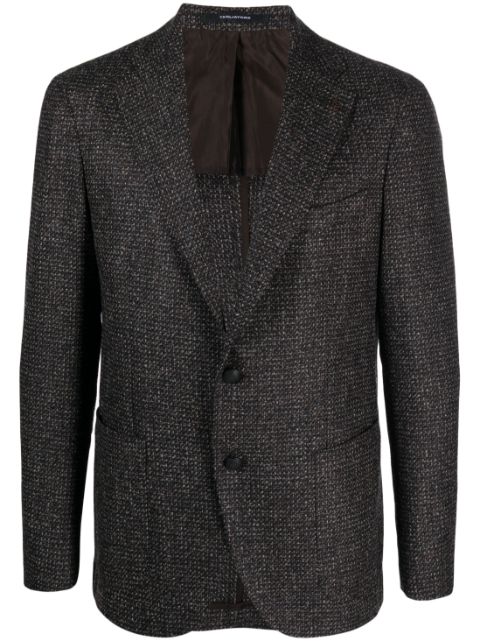 Tagliatore single-breasted tweed blazer Men