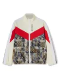 Palm Angels Kids camouflage-print zip-up jacket - White
