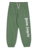 Palm Angels Kids logo-print drawstring track pants - Green