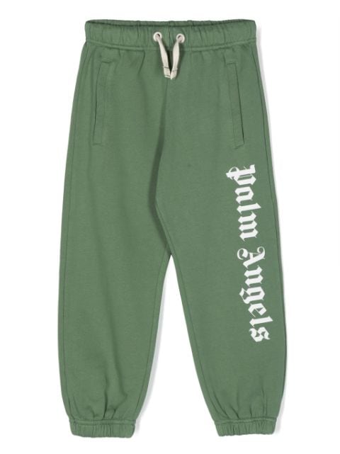 Palm Angels Kids logo-print drawstring track pants 