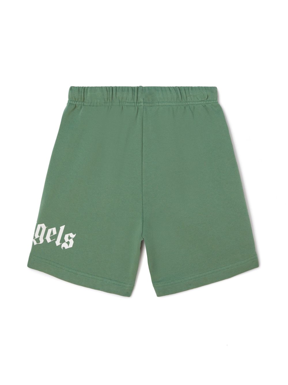 Palm Angels Kids Shorts met logoprint - Groen