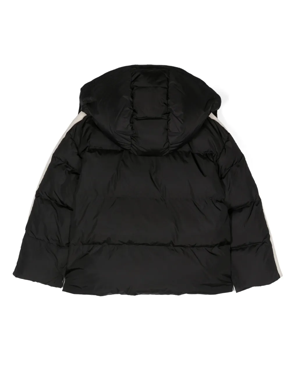 Image 2 of Palm Angels Kids logo-print hooded padded jacket