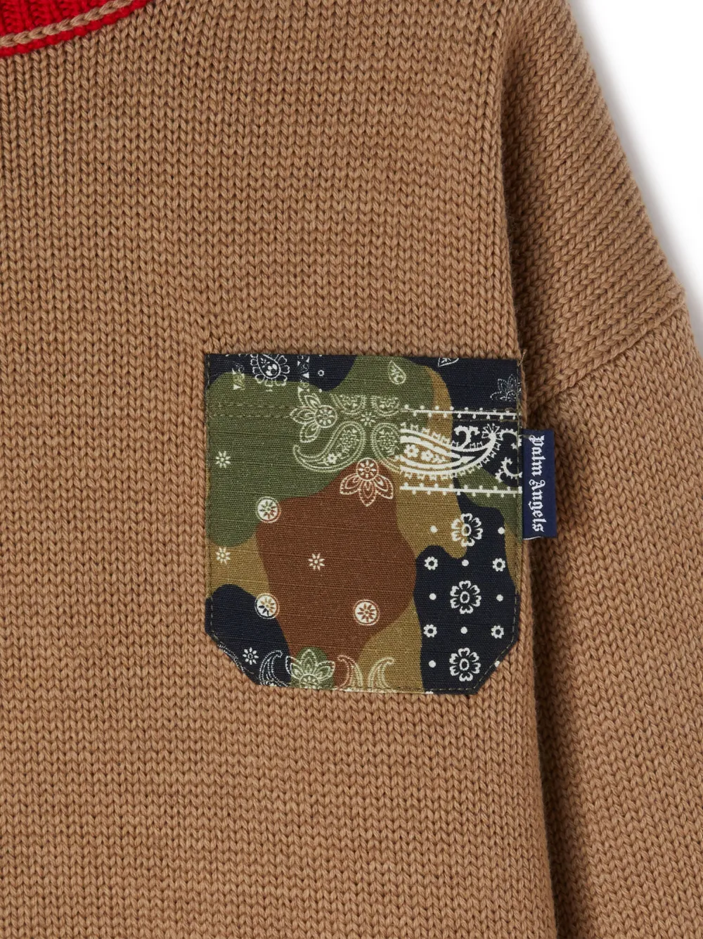 Camouflage-Print Virgin Wool Jumper