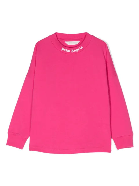 Palm Angels Kids logo-print organic cotton T-shirt