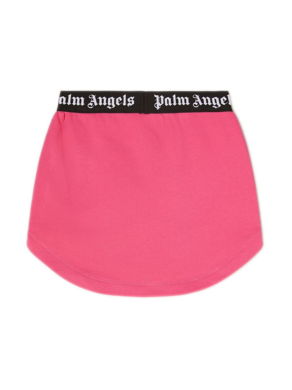 Image 2 of Palm Angels Kids logo-print cotton skirt