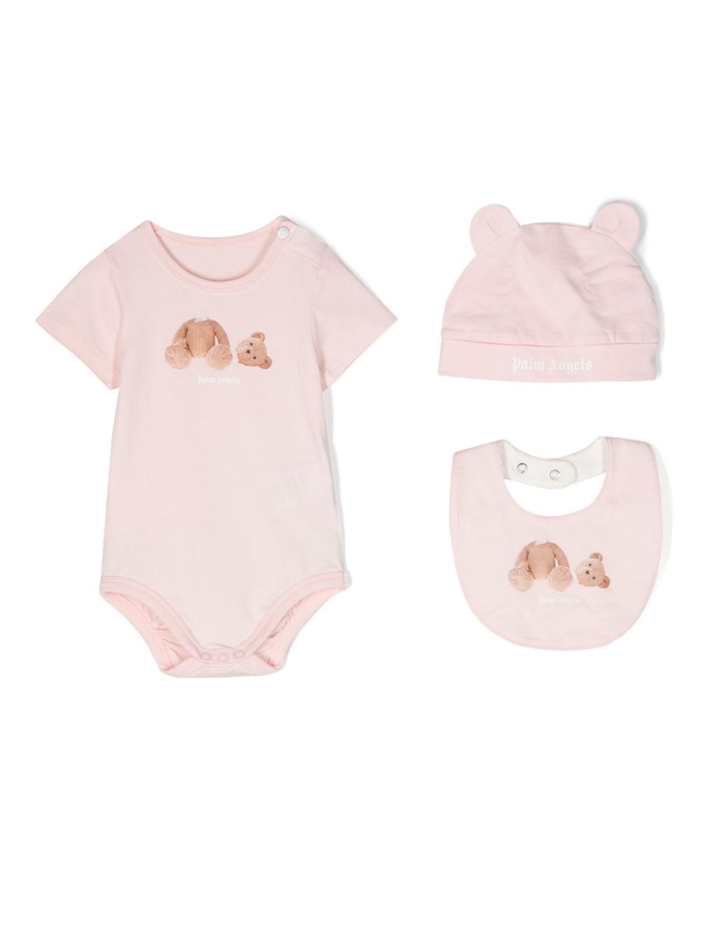 Palm Angels Kids Broken Bear gift set - Pink