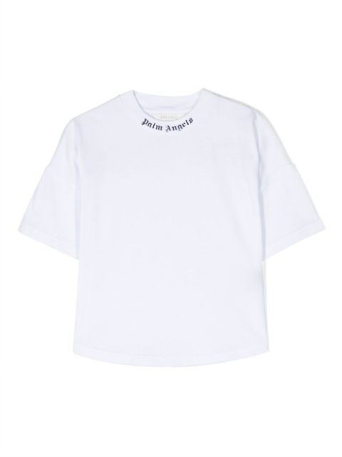 Palm Angels Kids logo-print cotton T-shirt