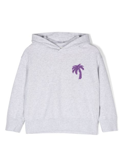 Palm Angels Kids hoodie med palmtryck