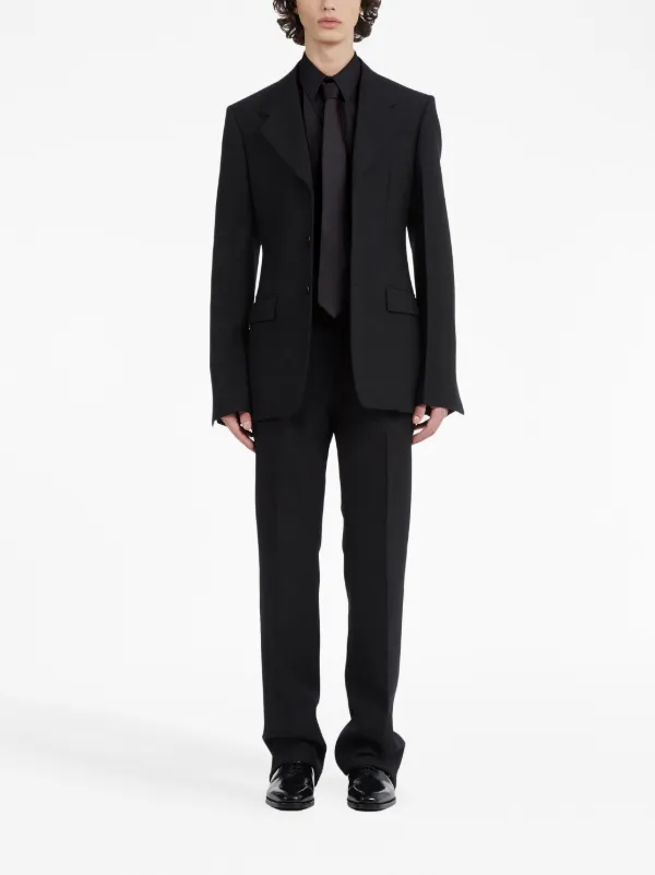 Ferragamo long-sleeve Cotton Shirt | Black | FARFETCH