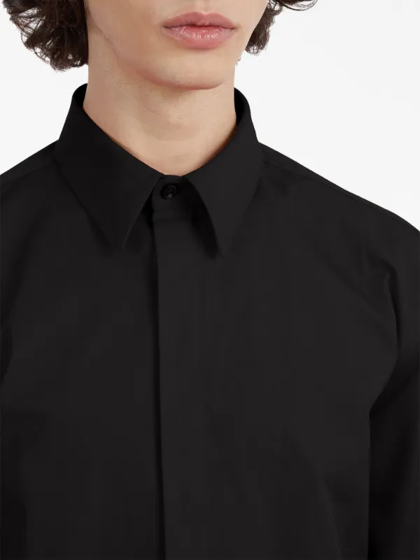 てなグッズや Cotton long-sleeve Ferragamo Shirt FARFETCH | Black | トップス