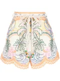 ZIMMERMANN Ginger Tropical linen shorts - Multicolour