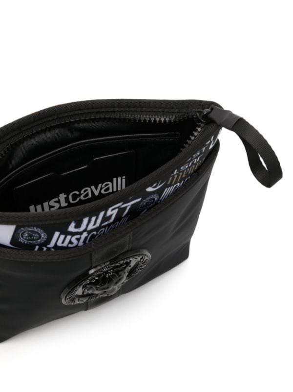 Just Cavalli logo-print zip-up Messenger Bag - Farfetch