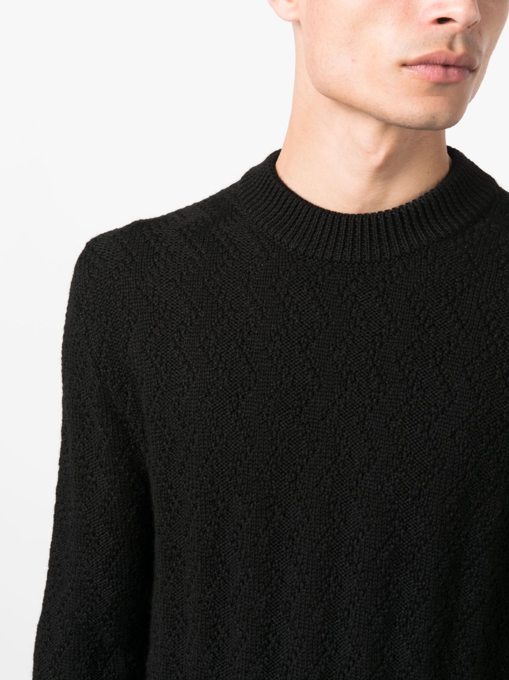 Tagliatore crew-neck virgin wool jumper Men