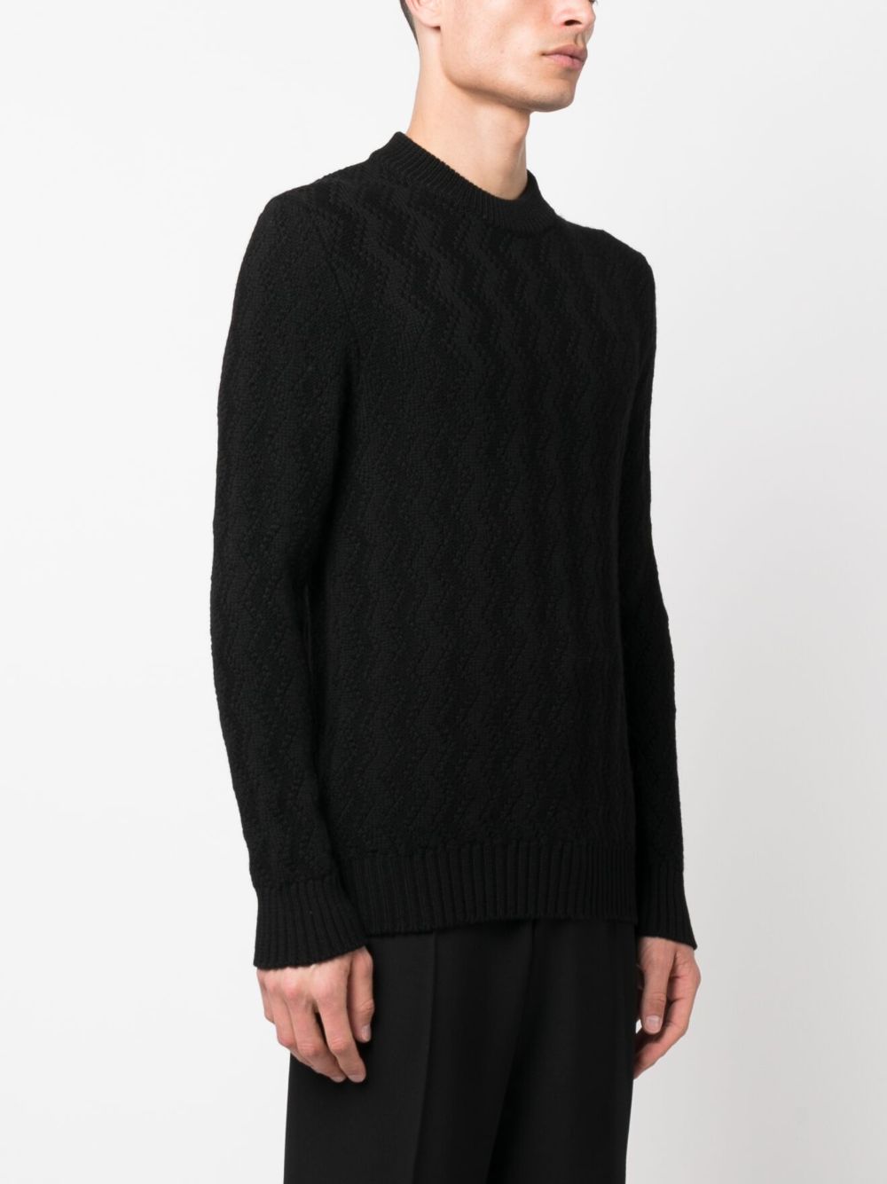 Tagliatore crew-neck virgin wool jumper Men