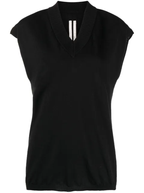 Rick Owens V-neck wool top