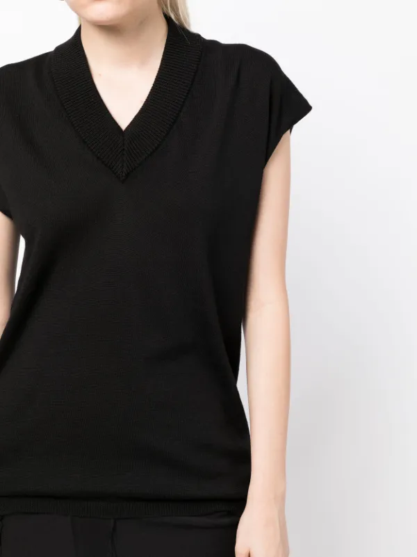 Rick Owens Vネック トップ | ブラック | FARFETCH JP