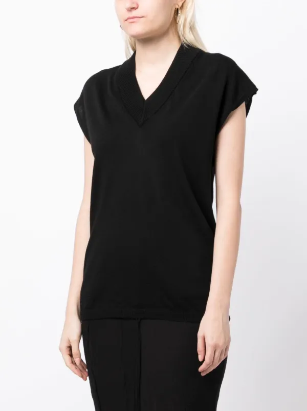 Rick Owens リックオウエンス　Vネック　チュニックブラウス Rick Owens リックオウエンス Vネック チュニックブラウス 楽天