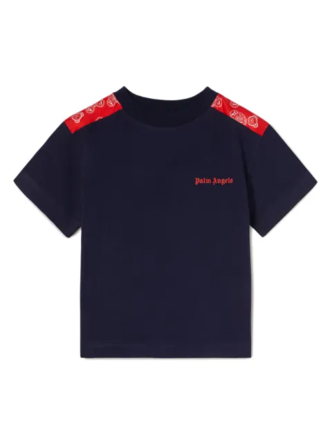 Palm Angels Kids logo-embroidered cotton T-shirt 