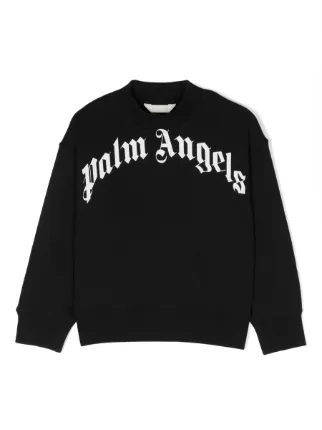 Palm Angels Kids ロゴ スウェットシャツ | ブラック | FARFETCH JP Palm Angels Kids ロゴ スウェットシャツ | ブラック | FARFETCH JP