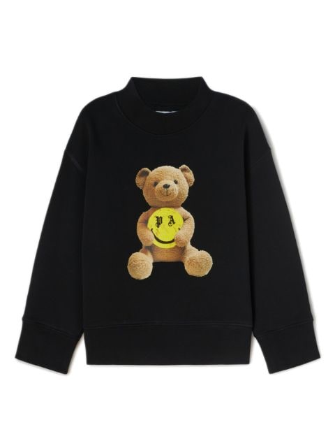 bear-motif cotton sweatshirt 