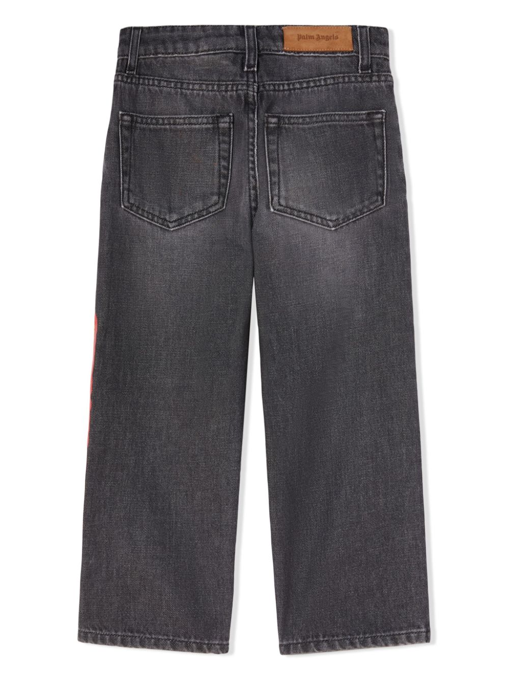 Palm Angels Kids Straight jeans Zwart