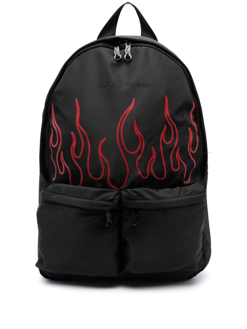 VISION OF SUPER FLAME-PRINT BACKPACK