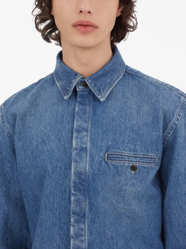 Ferragamo button up Denim Shirt Farfetch