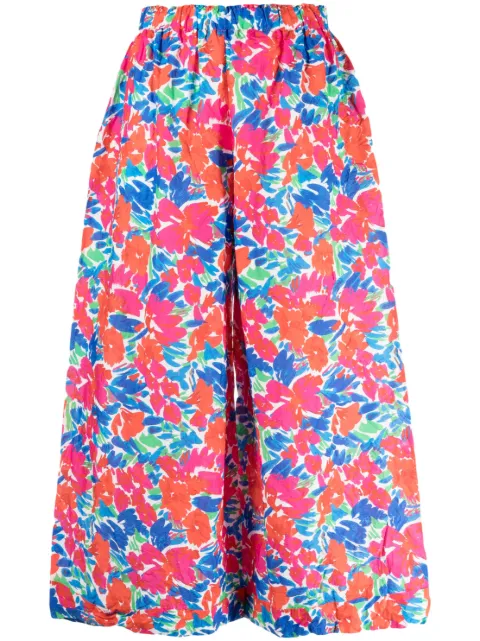 Daniela Gregis pantalones capri con estampado floral