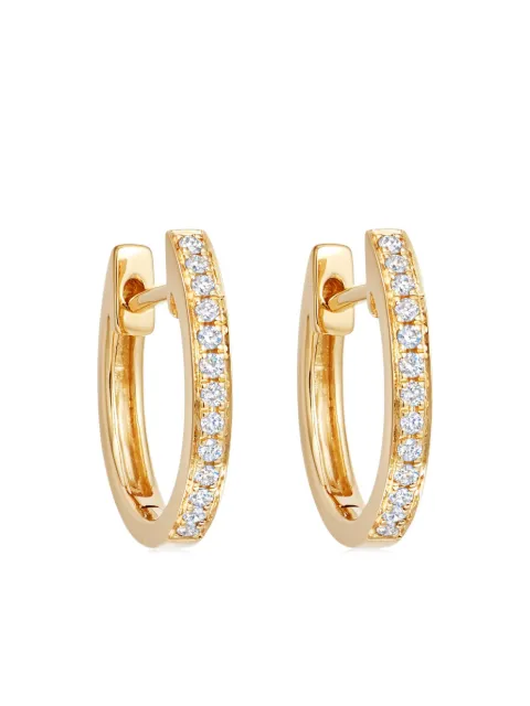 Kiki McDonough 18kt yellow gold Kiki Classic diamond hoops