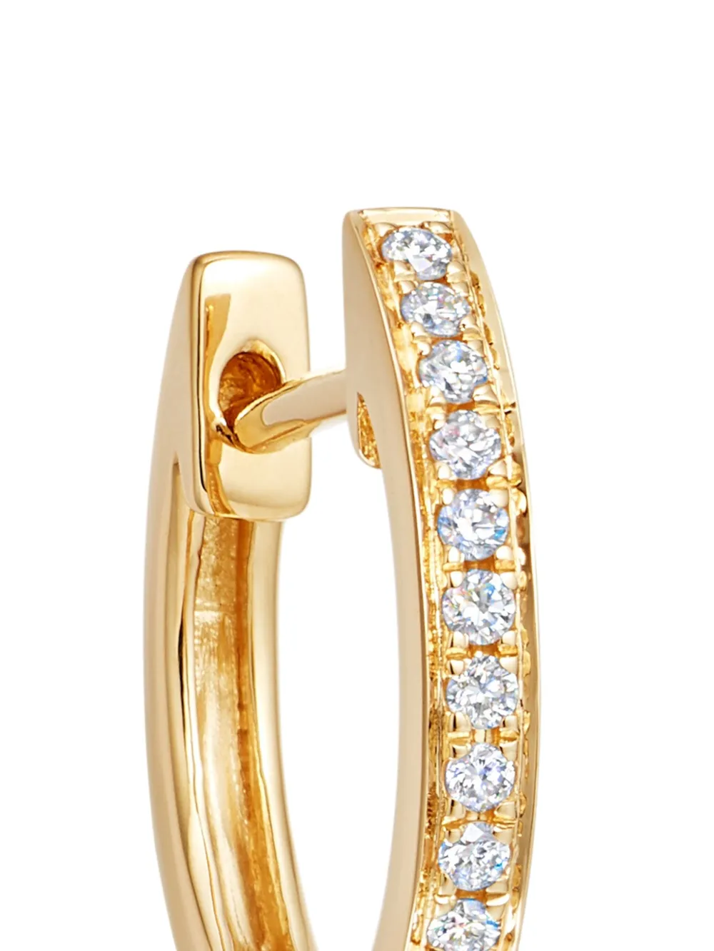 Kiki McDonough 18kt yellow gold Kiki Classic diamond hoops | Image 2