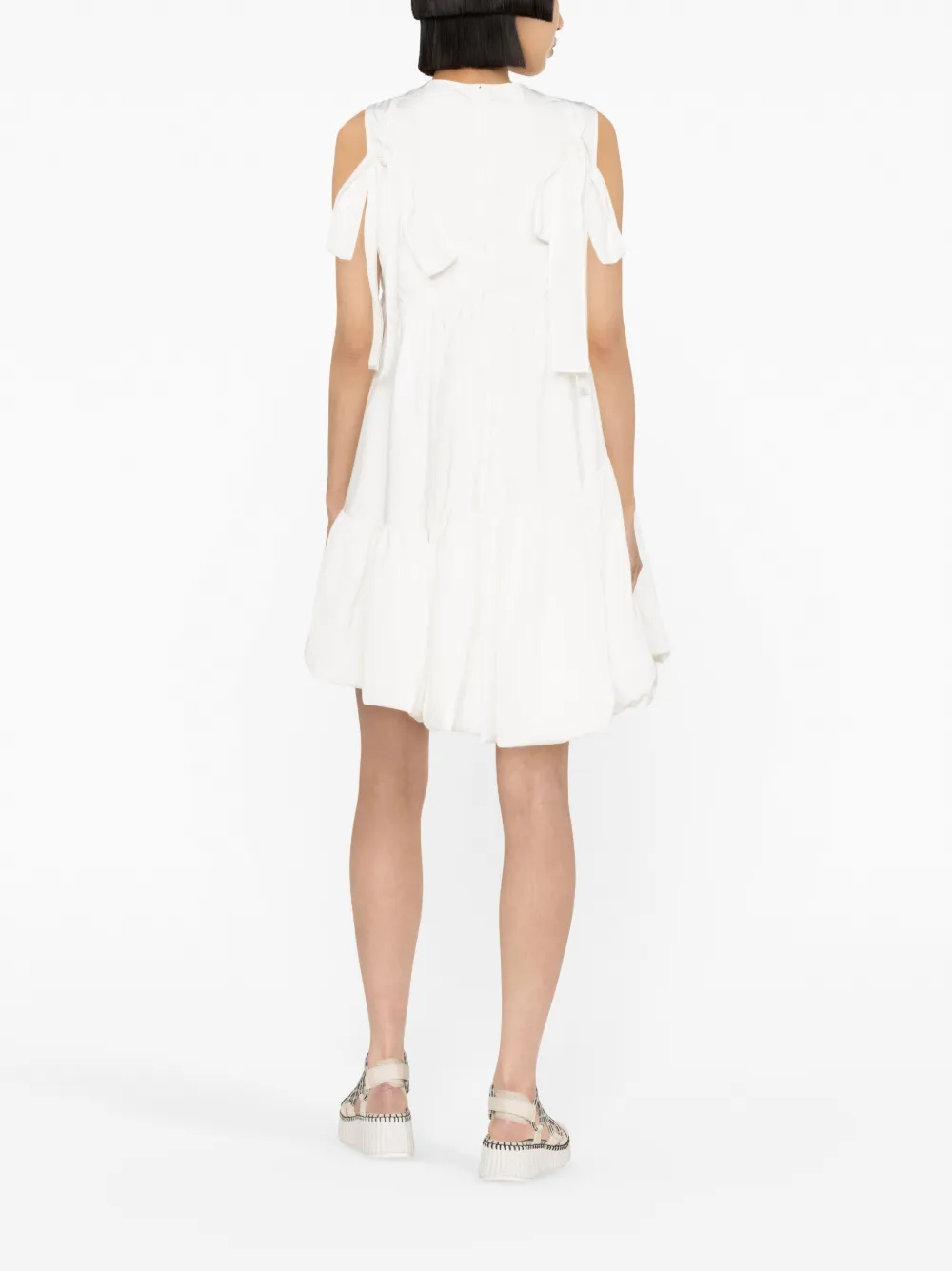 Cecilie Bahnsen Divya Empire-line Dress In Weiss