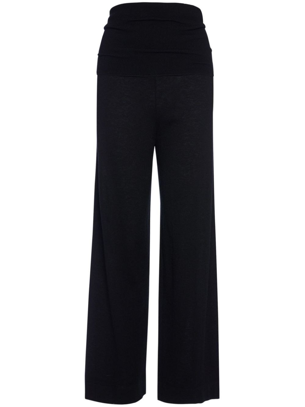 Shop Eres Feuilleton Wide Trousers In Black