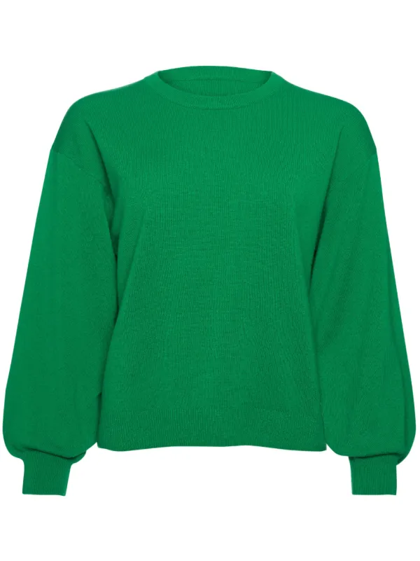 Eres Long-sleeve Knitted Jumper in Green
