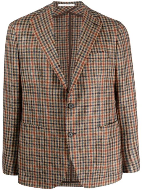 Tagliatore single-breasted check-pattern blazer