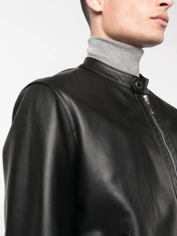 Tagliatore Lambskin Leather Jacket - Farfetch