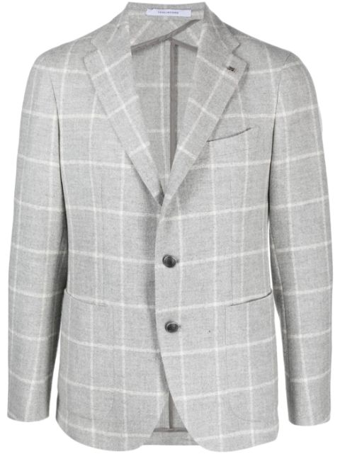 Tagliatore windowpane-print single-breasted blazer Men