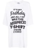 VETEMENTS Birthday graphic-print T-shirt - White