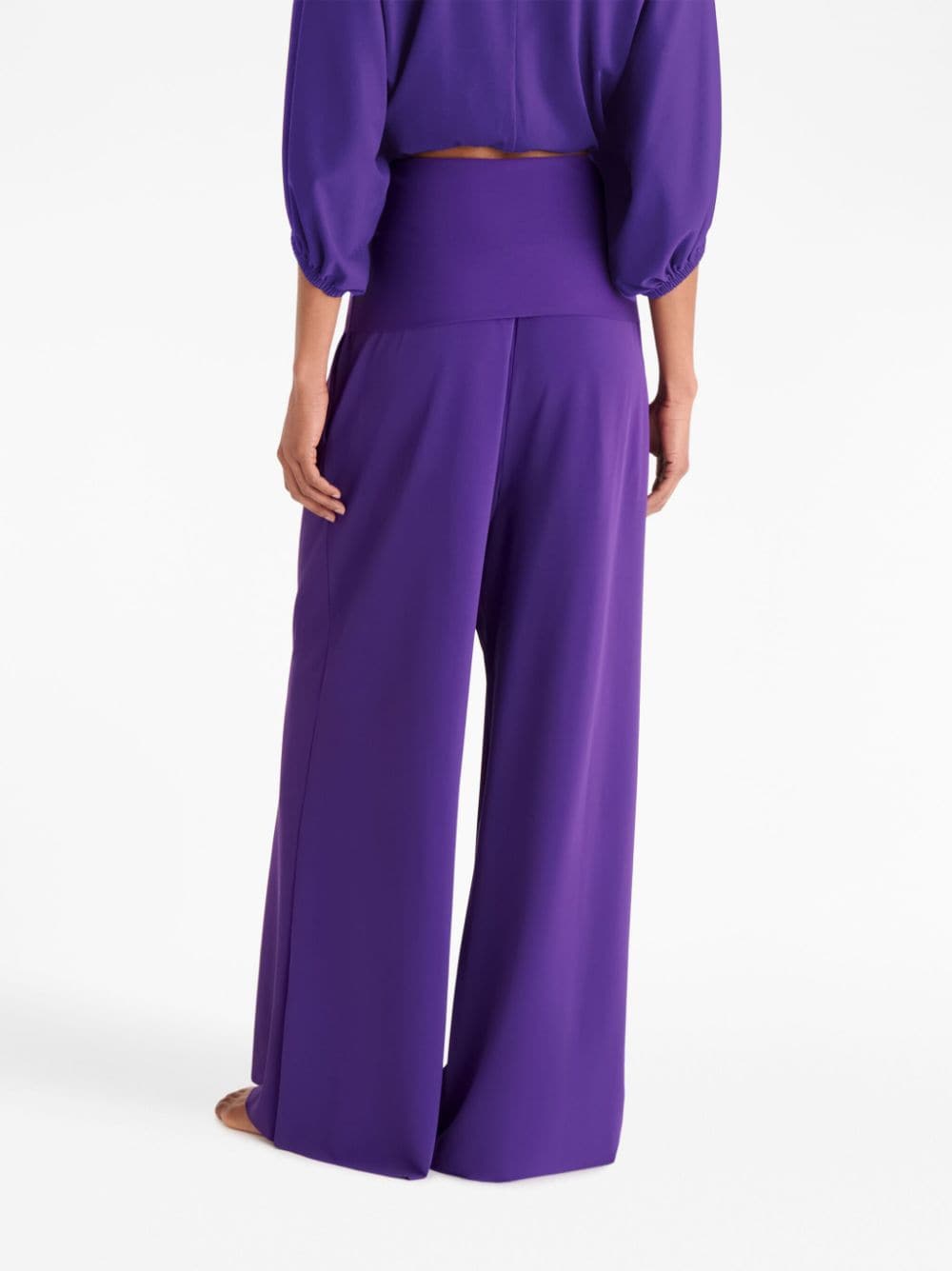 Shop Eres Dao High-waisted Trousers In Purple