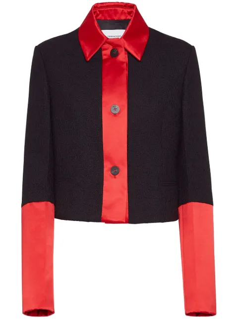Ferragamo colour-block cropped jacket