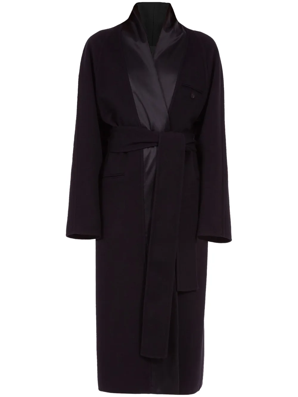 Ferragamo doublebreasted Wool Robe Coat Farfetch