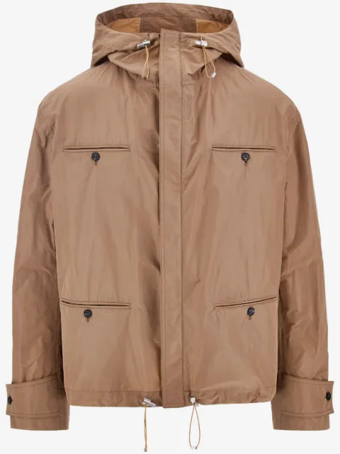 Ferragamo pockets hooded jacket