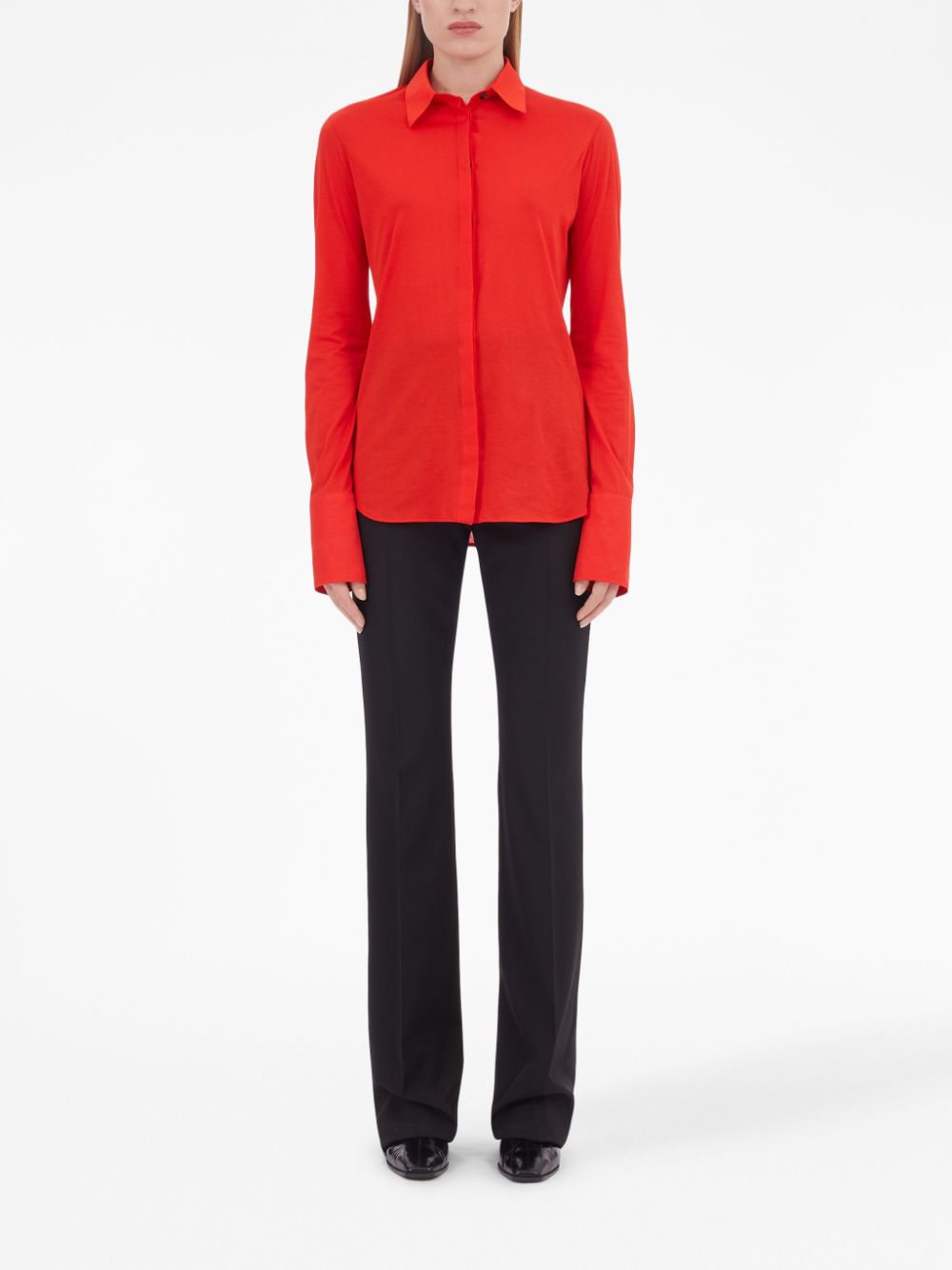 Ferragamo Blouse met lange mouwen - Rood