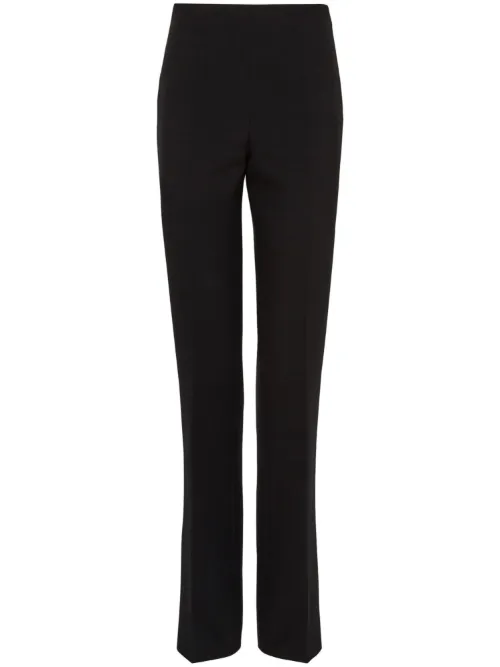Pantalon en laine à coupe droite - Ferragamo - Modalova