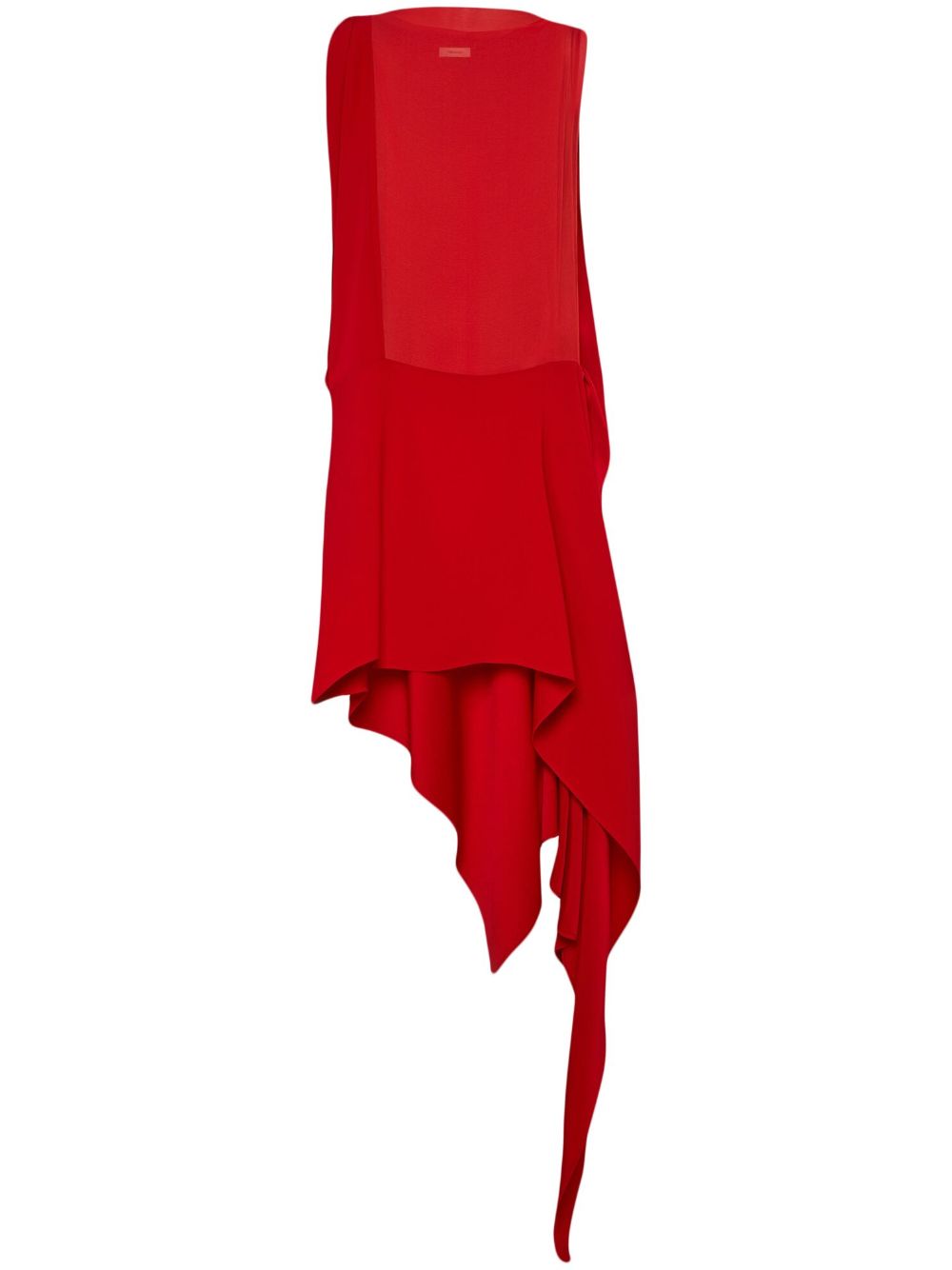 Ferragamo asymmetric-design silk dress - Red