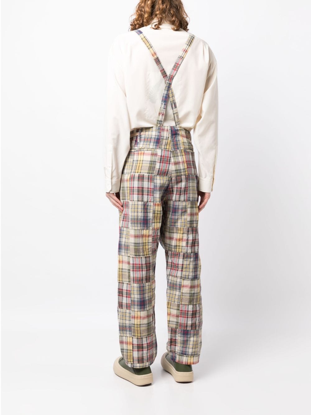 Shop Visvim Alper Braces Chino Trousers In Multicolour