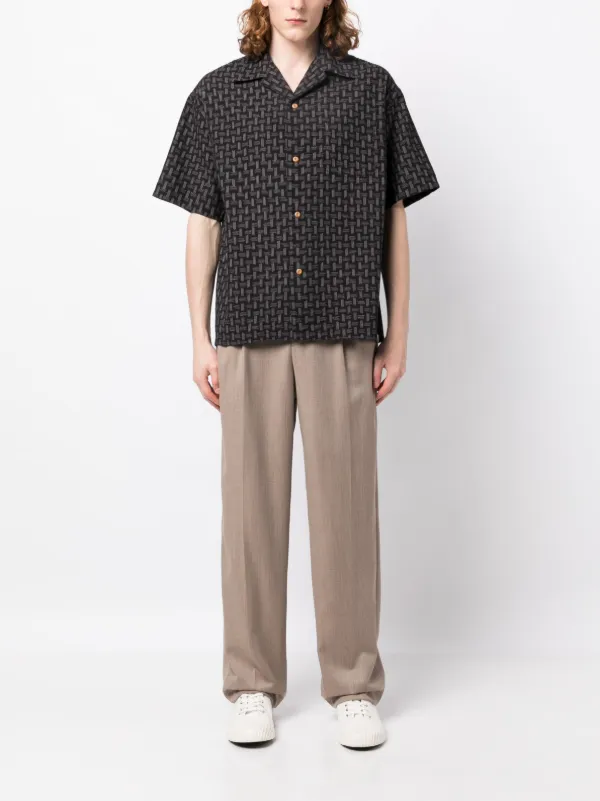 Visvim グラフィック ショートスリーブシャツ | ブラック | FARFETCH JP