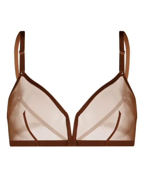 ERES contrasting-trim spaghetti-strap bra