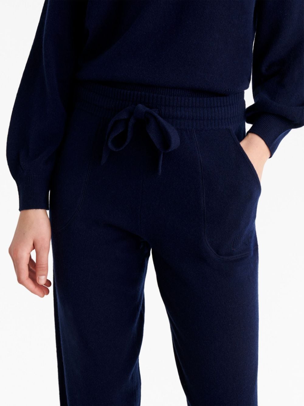 Shop Eres Elasticated-waistband Track Pants In Blue