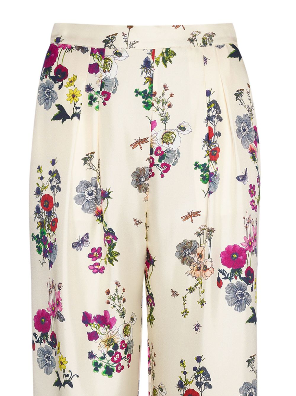 ERES floral-print straight-leg trousers - Neutrals